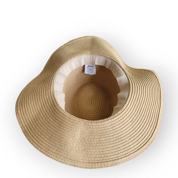 Madewell packable braided straw hat | floppy | beachy | travel | fun | OSFM | - Picture 6 of 11